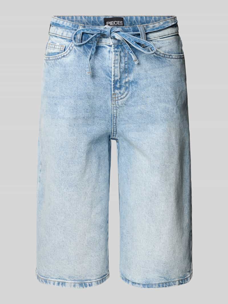 Pieces Loose fit korte jeans van katoenmix model 'SELMA'