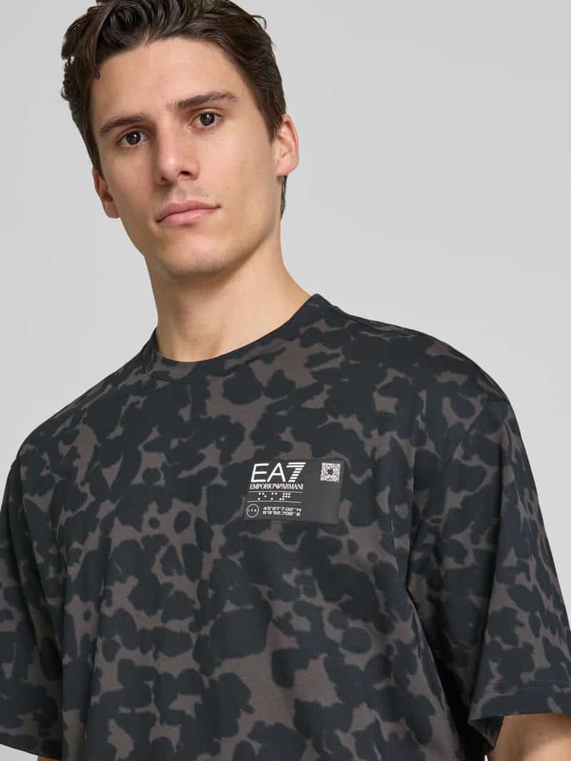 EA7 Emporio Armani T-shirt van zuiver katoen