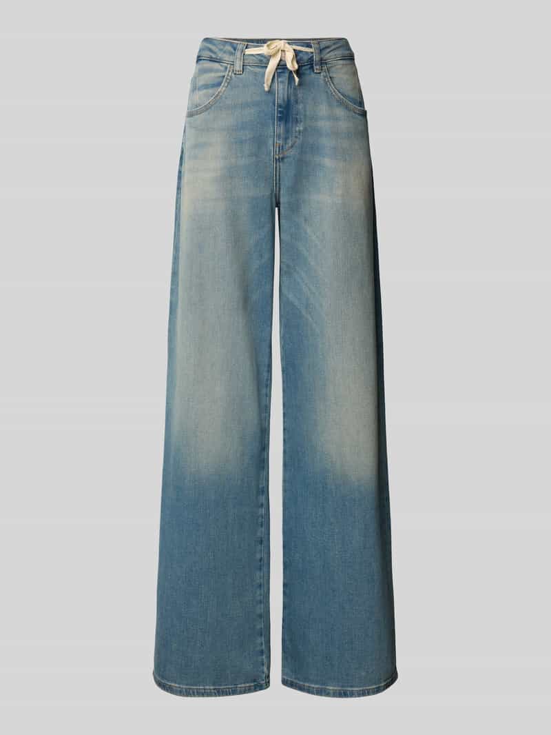 MOS MOSH Loose fit jeans met tunnelkoord model 'Milo'