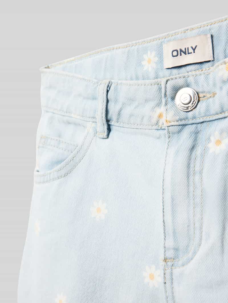 Only Slim fit korte jeans met all-over motief model 'ROBYN'