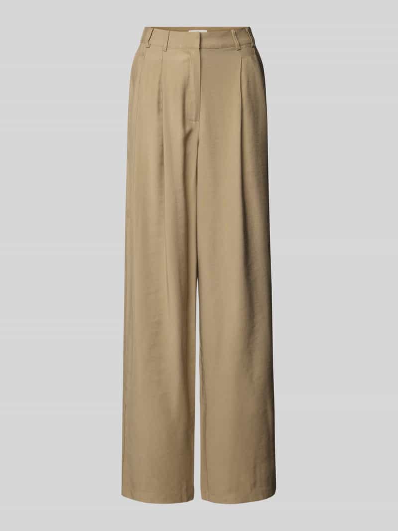 LeGer by Lena Gercke Wide leg stoffen broek met bandplooien model 'Draco'