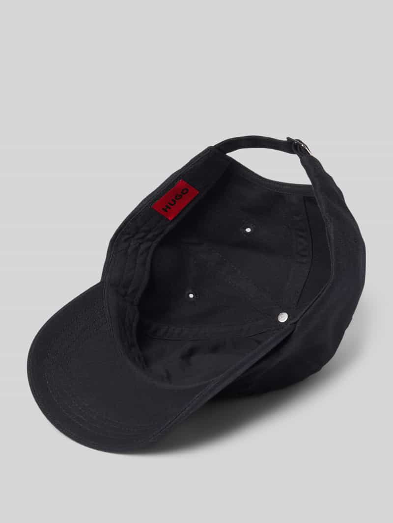 HUGO Baseballpet met labelstitching model 'Cara'