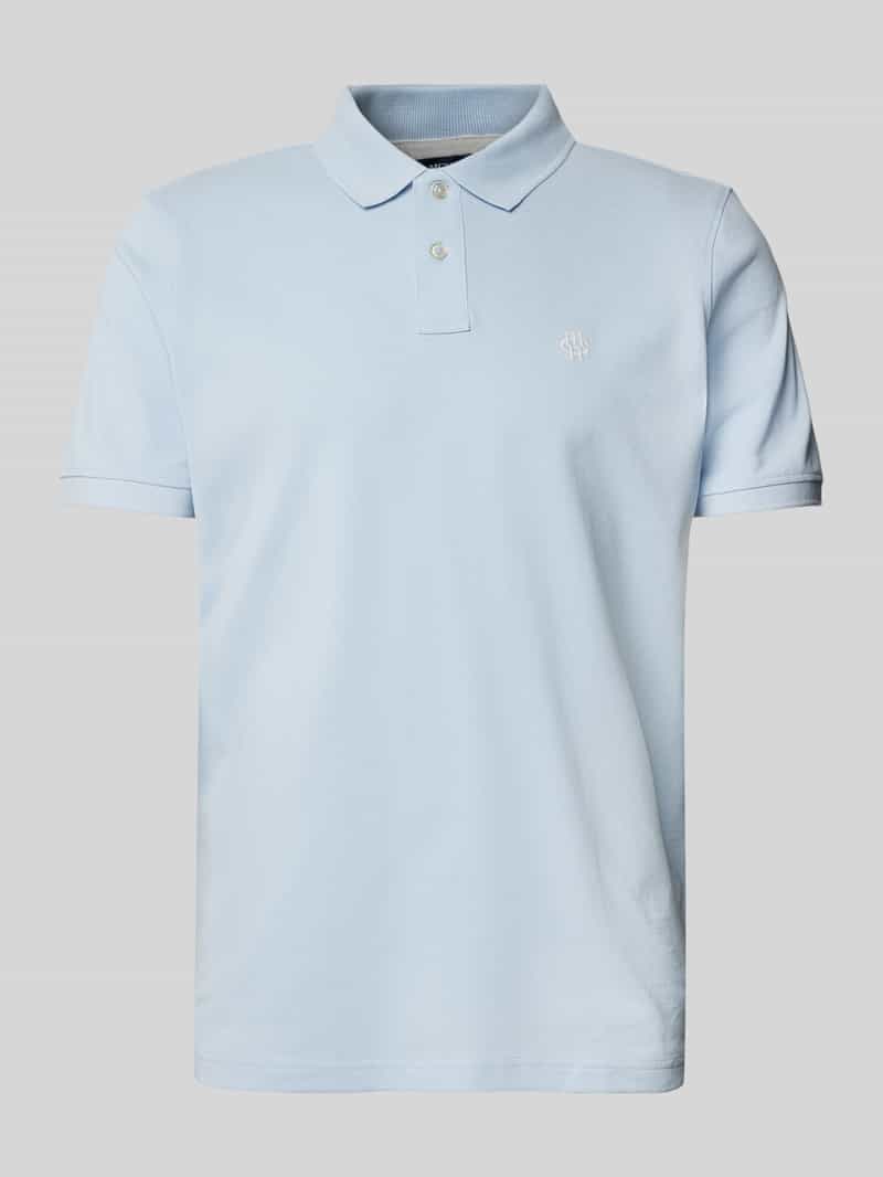 MCNEAL Regular fit poloshirt met knoopsluiting en labelstitching