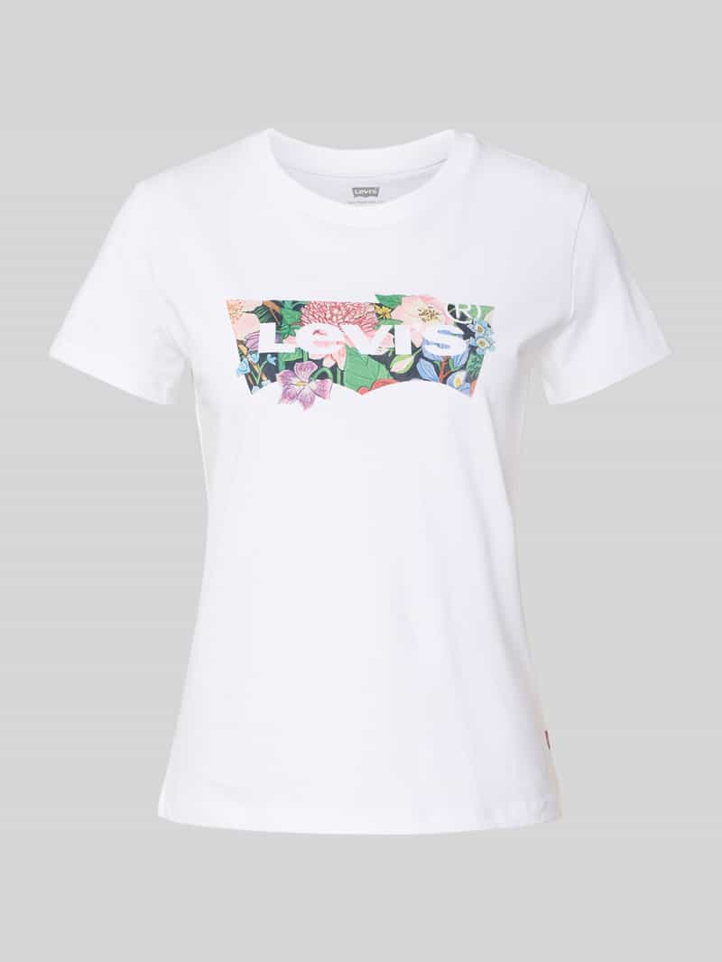 Levi's T-shirt met labelprint