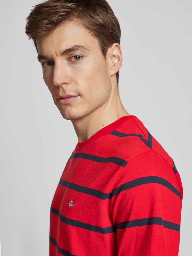 Gant T-shirt met labelstitching