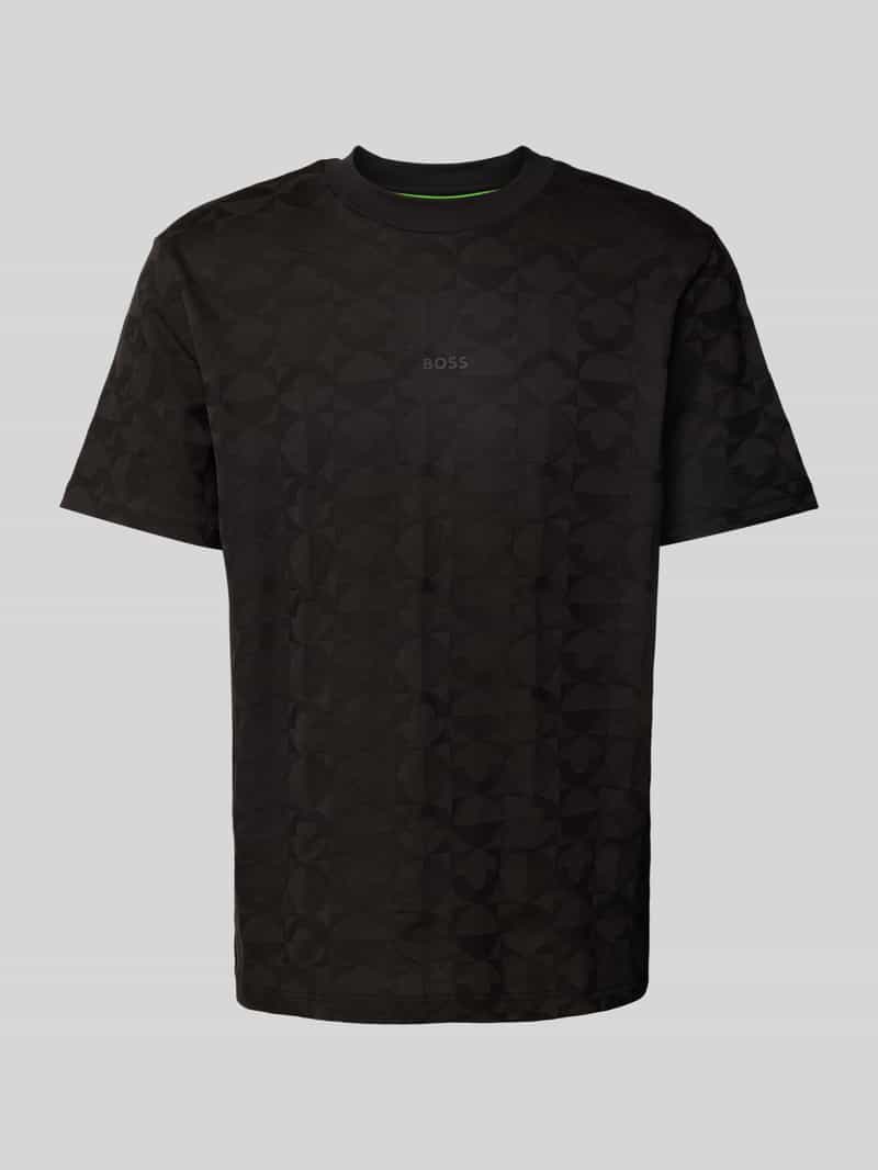BOSS Green T-shirt met labelprint