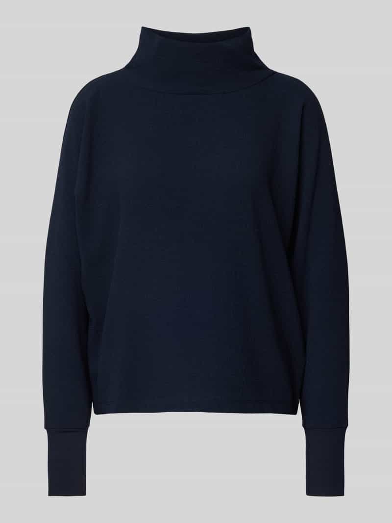 someday Shirt met lange mouwen van viscosemix met opstaande kraag model 'Kesine'