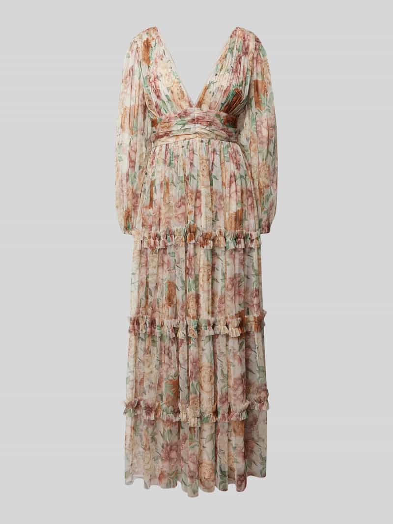 Lace & Beads Avondjurk met ruches