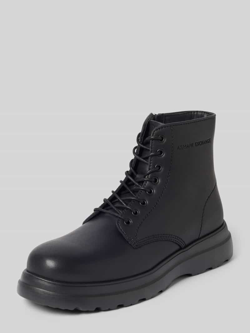 Armani Exchange boots van echt leer model 'LEA'