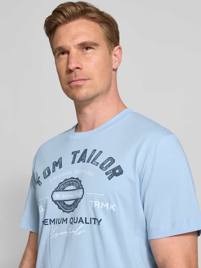Tom Tailor Regular fit T-shirt van puur katoen