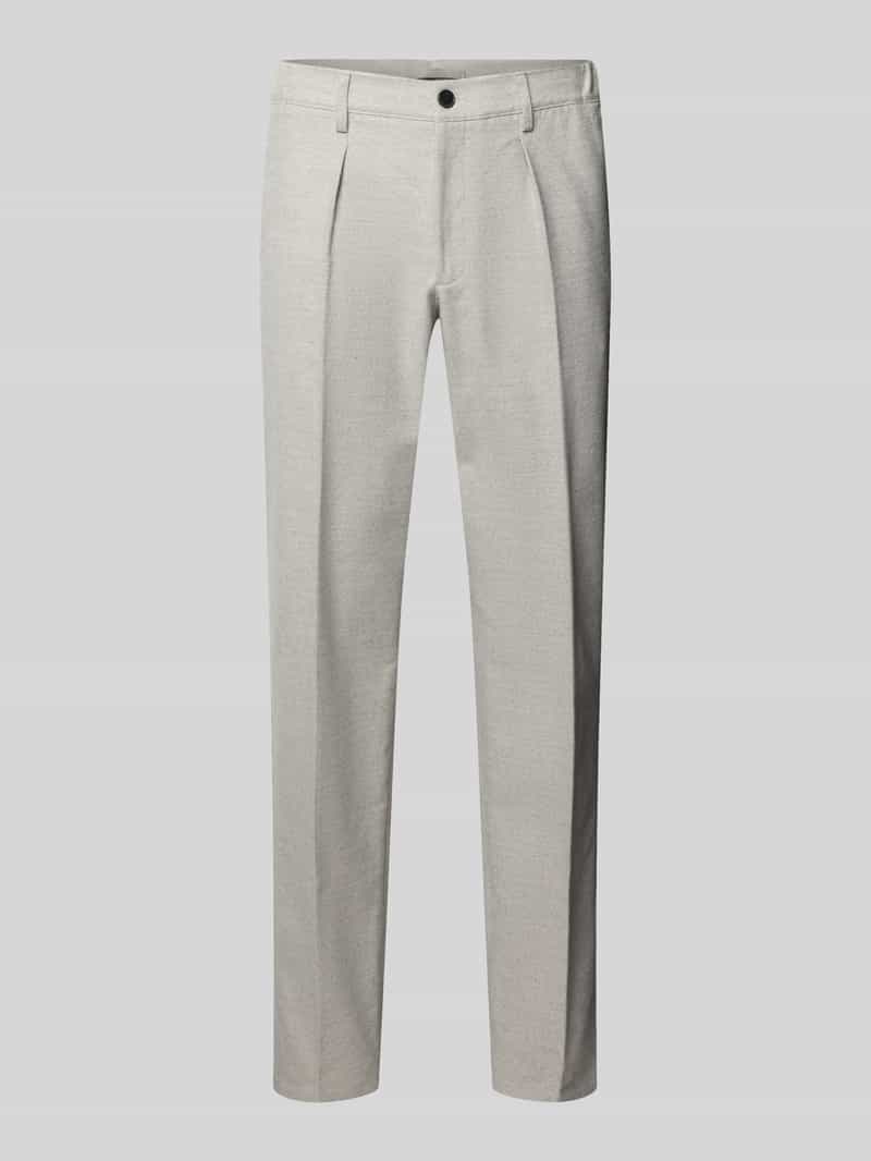 Profuomo Relaxed fit broek met persplooien