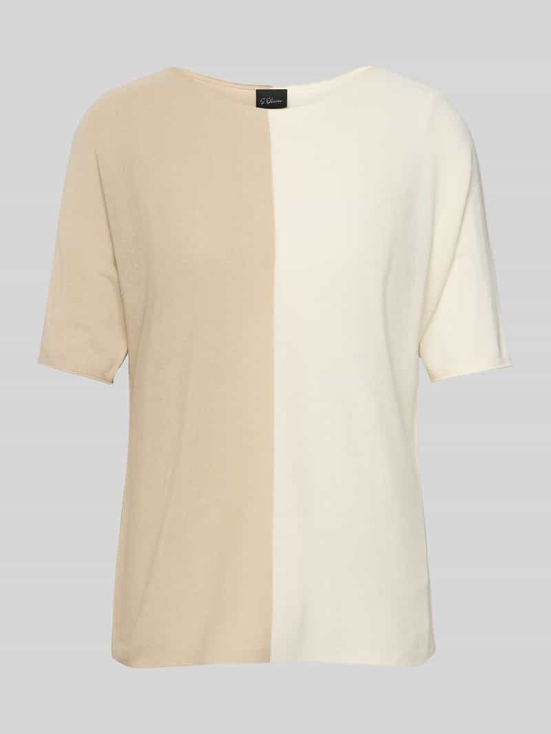 s.Oliver BLACK LABEL Relaxed fit gebreid shirt van pure viscose