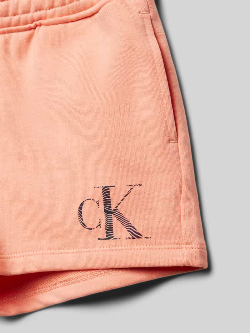 Calvin Klein Jeans Sweatshorts met labelprint
