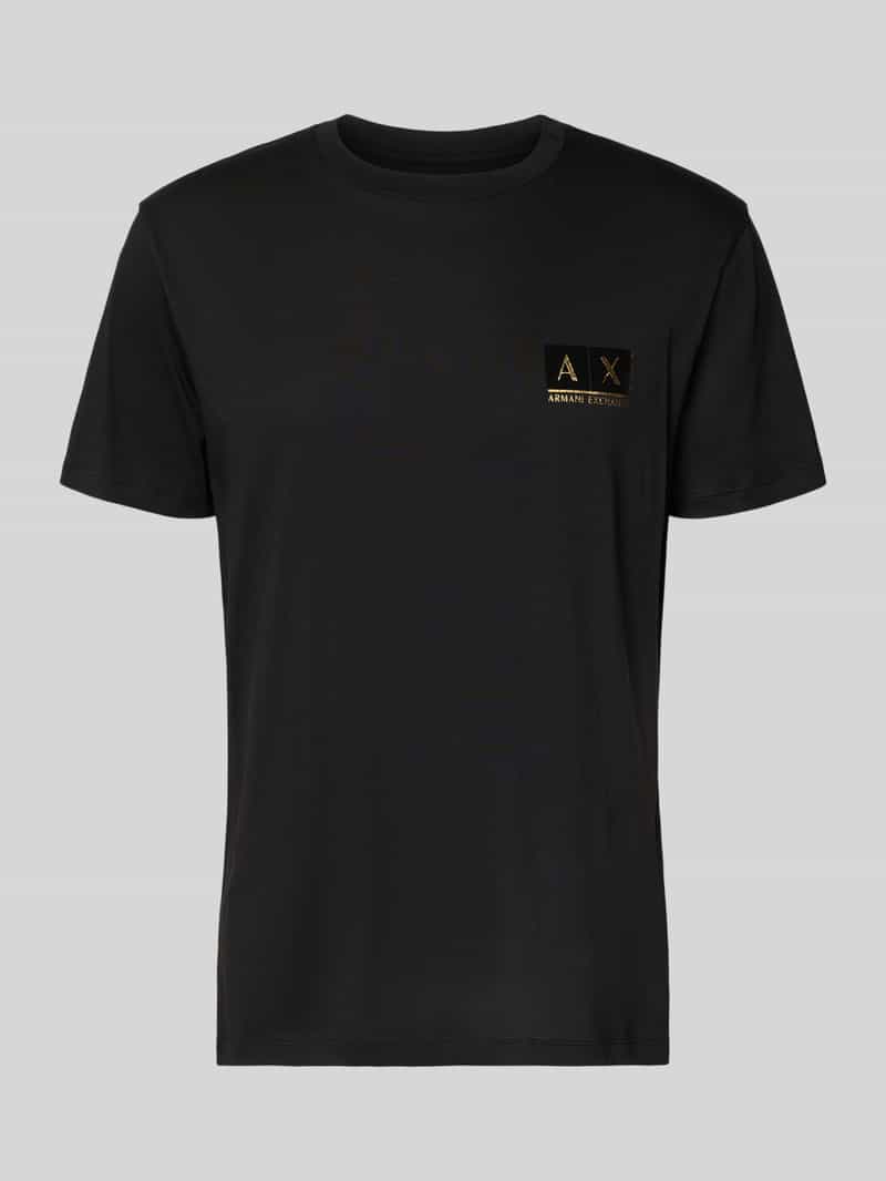 Armani Exchange Regular fit T-shirt met logostitching