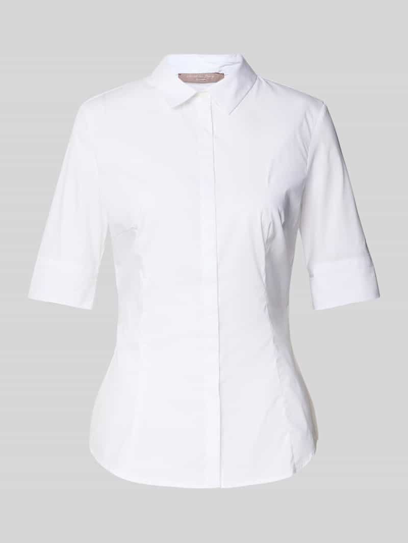 Christian Berg Woman Selection Overhemdblouse met blinde knoopsluiting