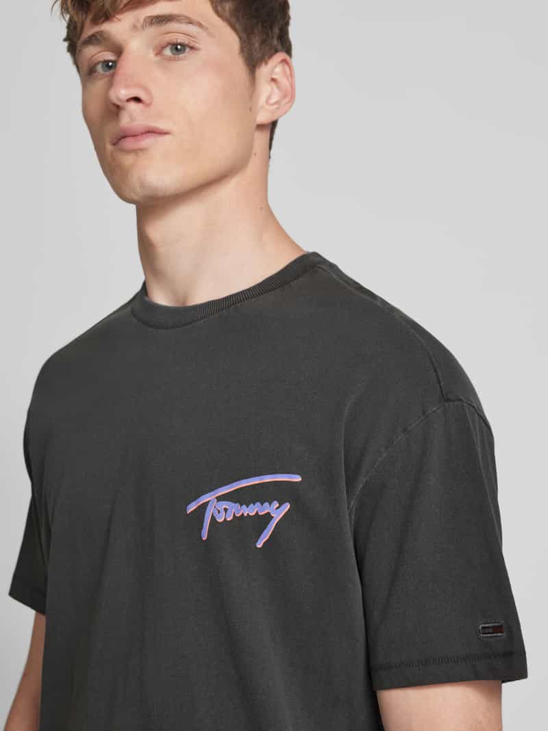 Tommy Jeans Regular fit T-shirt van puur katoen