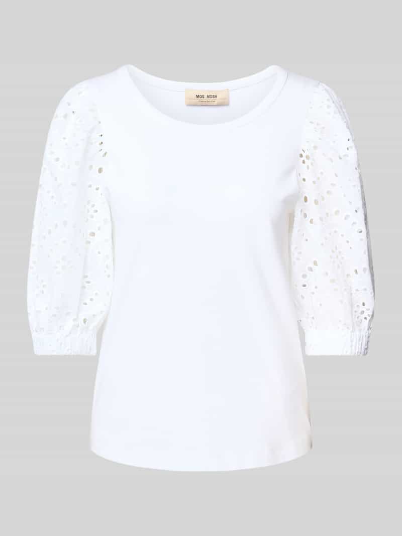 MOS MOSH T-shirt met 1 2-mouwen model 'Puffy'