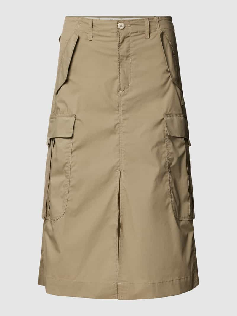 G-Star Raw Midirok met cargozakken model 'Long Army Skirt'