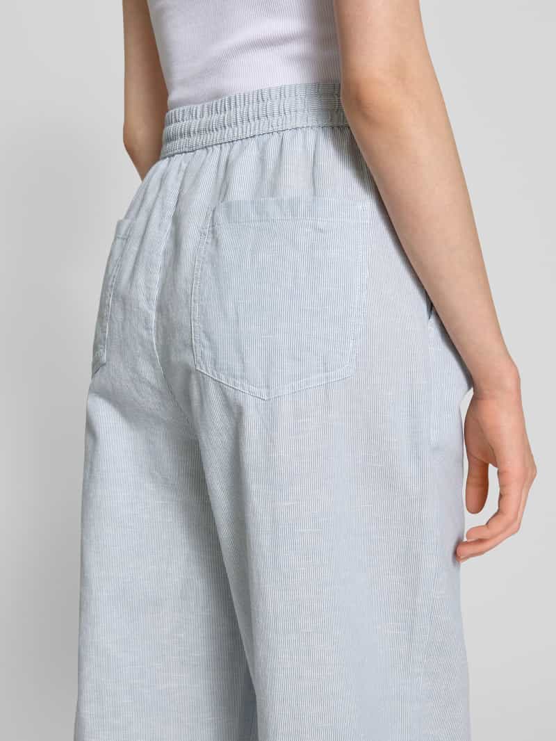 Tommy Jeans Wijde broek van een mix van katoen en linnen
