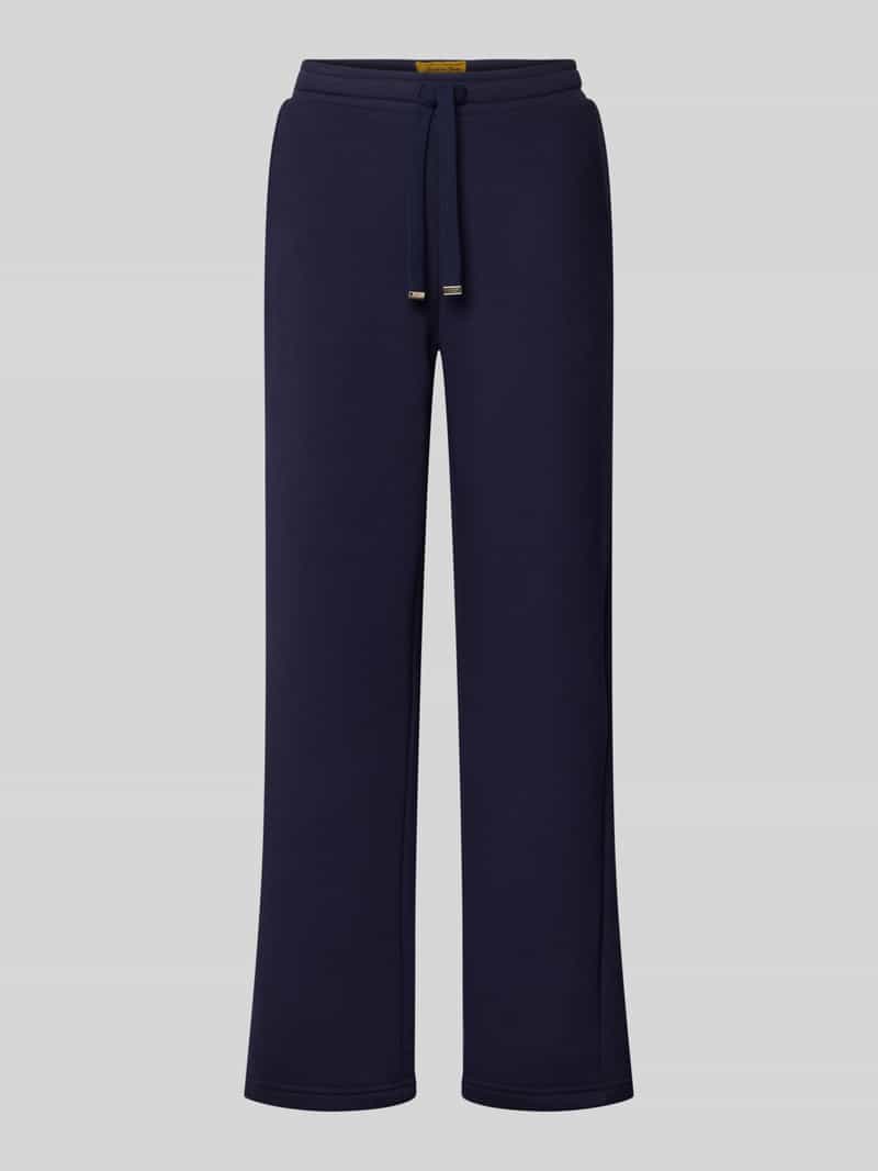 Christian Berg Woman straight fit sweatpants met elastische band