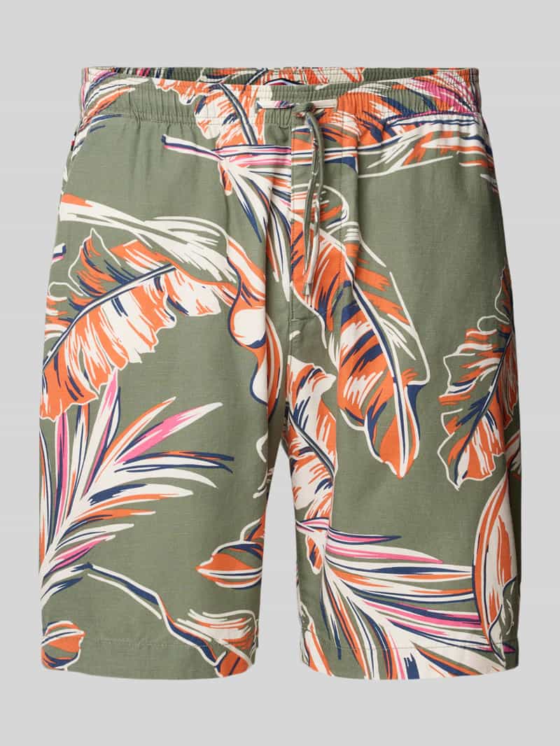 Tommy Hilfiger Regular fit bermuda met all-over motief