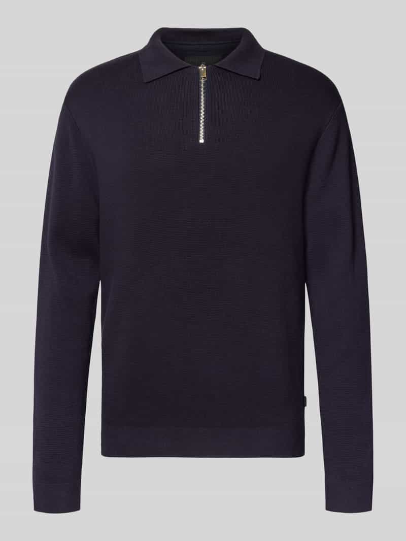 JACK & JONES Premium Gebreide pullover met ribboorden model 'MILANO'