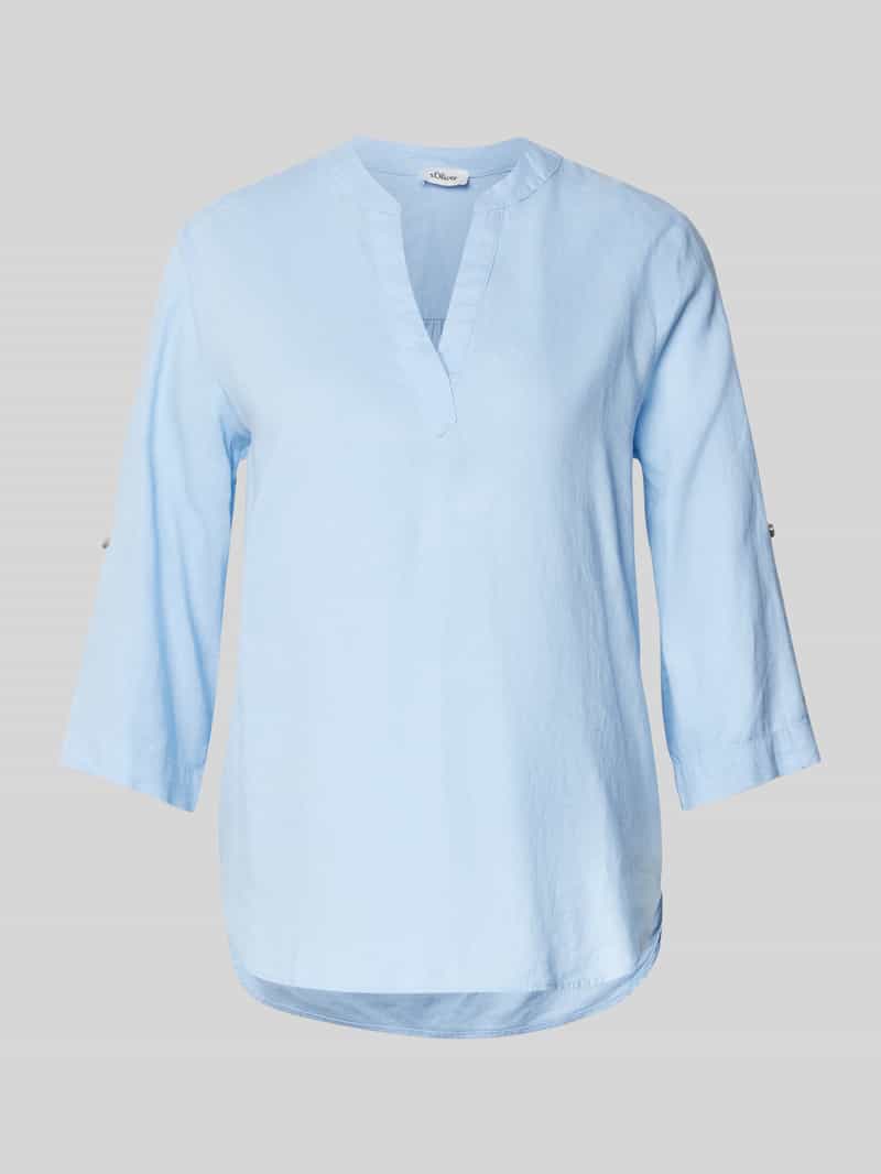s.Oliver RED LABEL Regular fit blousetop van mix van linnen en viscose