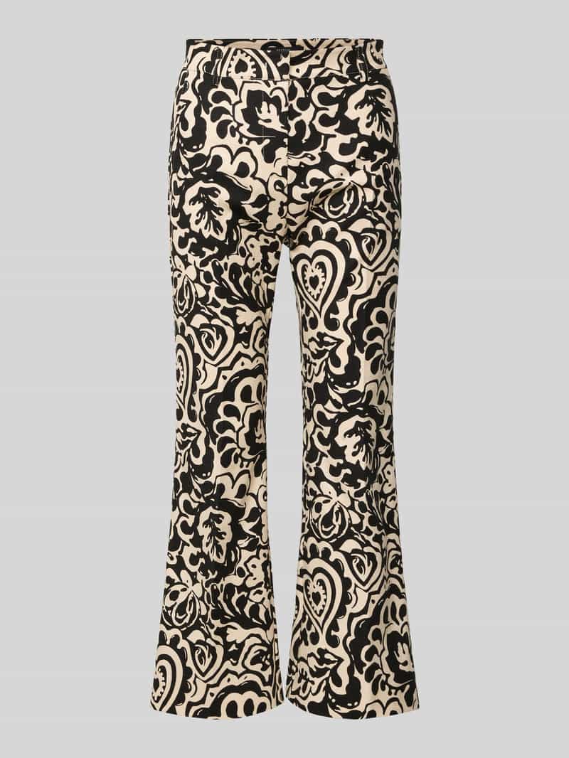 Weekend Max Mara Flared stoffen broek met persplooien model 'CADMIO'