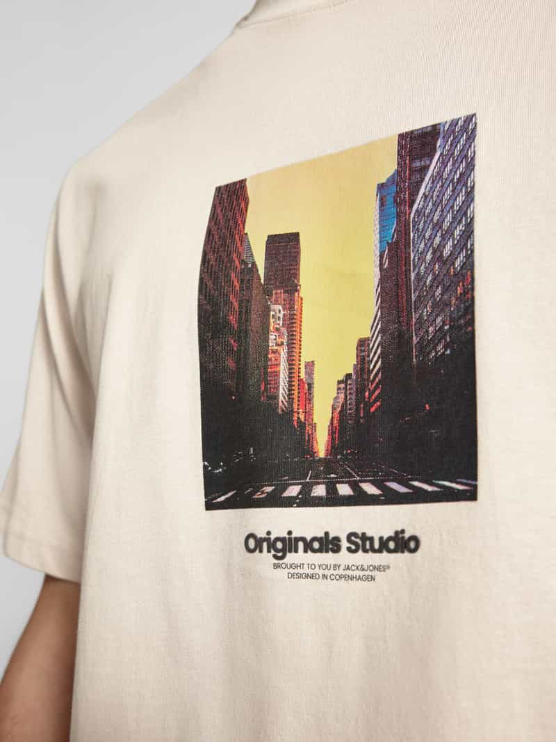 jack & jones T-shirt met motiefprint model 'VESTERBRO'