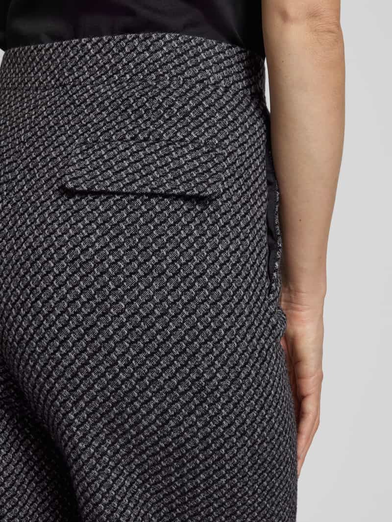 Emporio Armani Flared wollen broek met structuurmotief