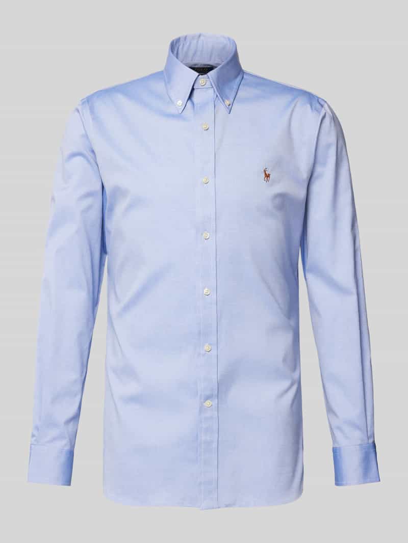 Polo Ralph Lauren Slim fit zakelijk overhemd met labelstitching