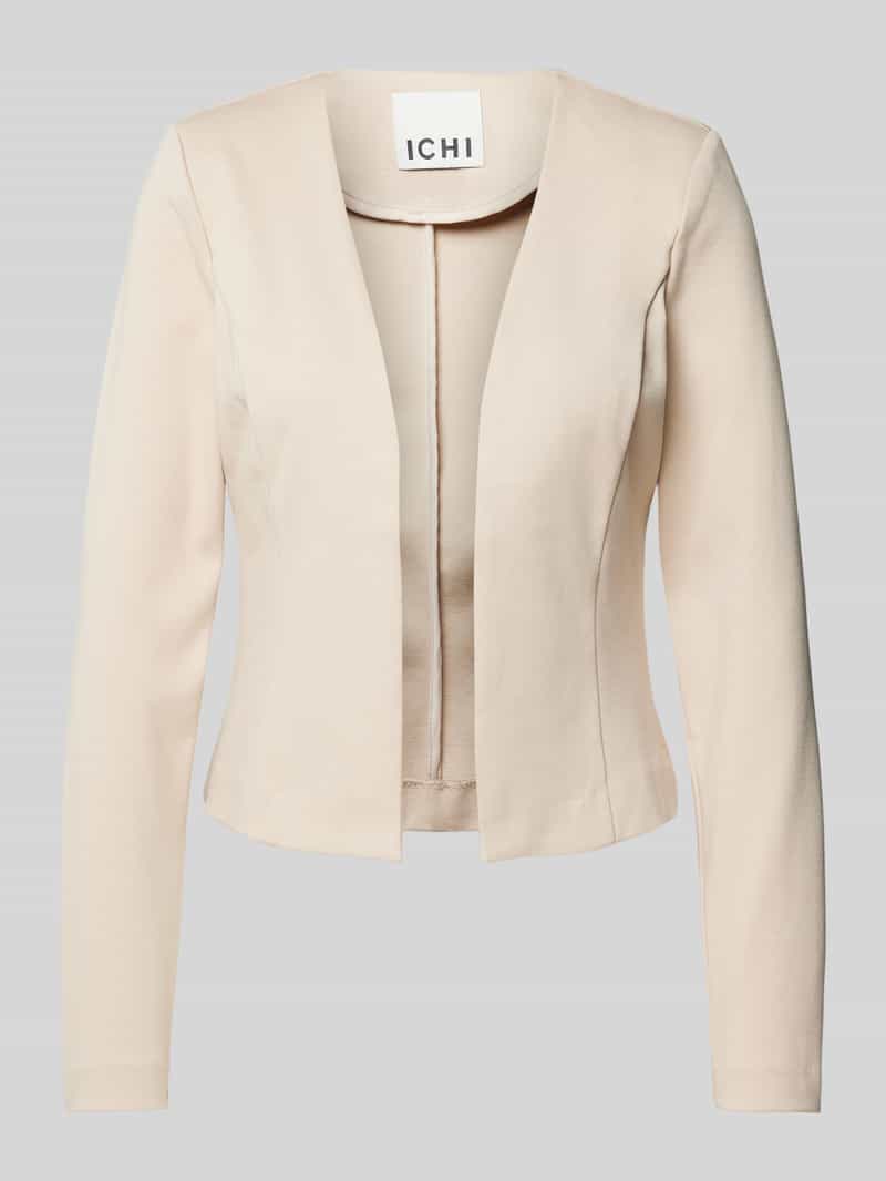 Ichi Regular fit blazer met opengewerkte voorkant model 'KATE'