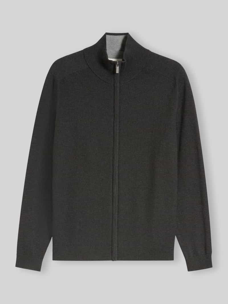 Tom Tailor Regular fit gebreid jack van puur katoen
