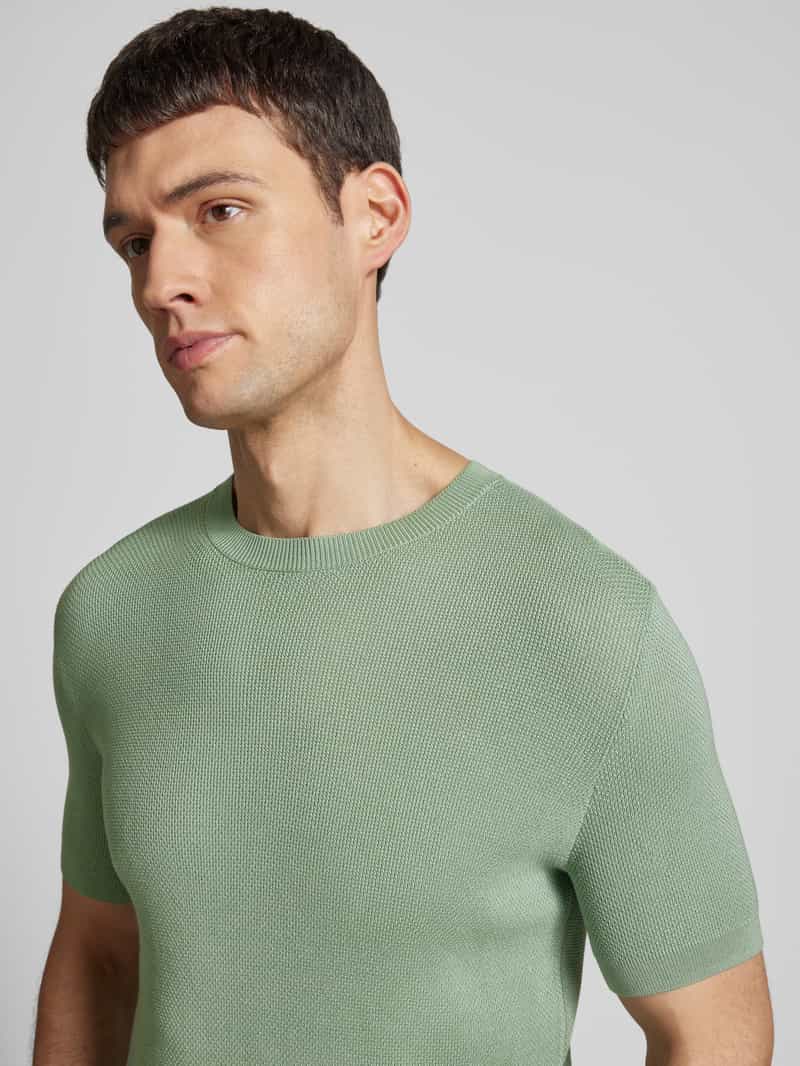 JOOP! Collection T-shirt in gebreide look model 'Valdro'