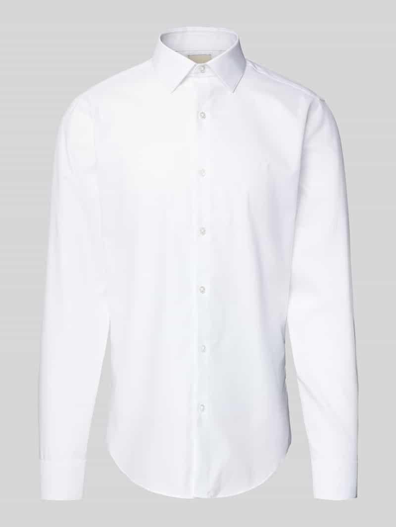 CK Calvin Klein Slim fit zakelijk overhemd met kentkraag