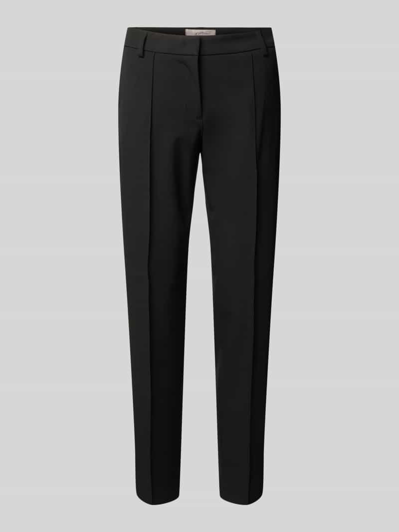 Christian Berg Woman Selection Slim fit stoffen broek met verkort model
