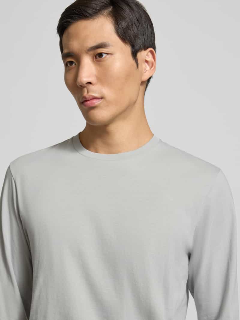 RAGMAN Shirt met lange mouwen en geribde ronde hals