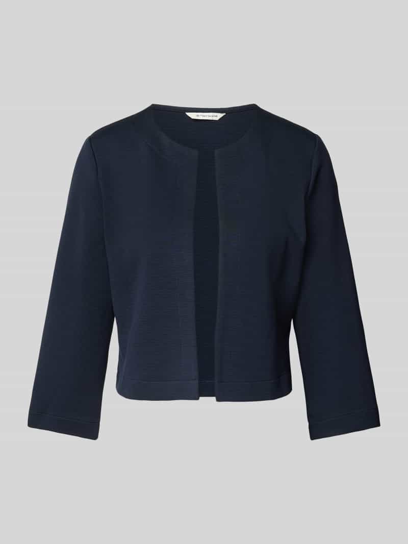 Tom Tailor Shaped fit korte blazer van katoenmix