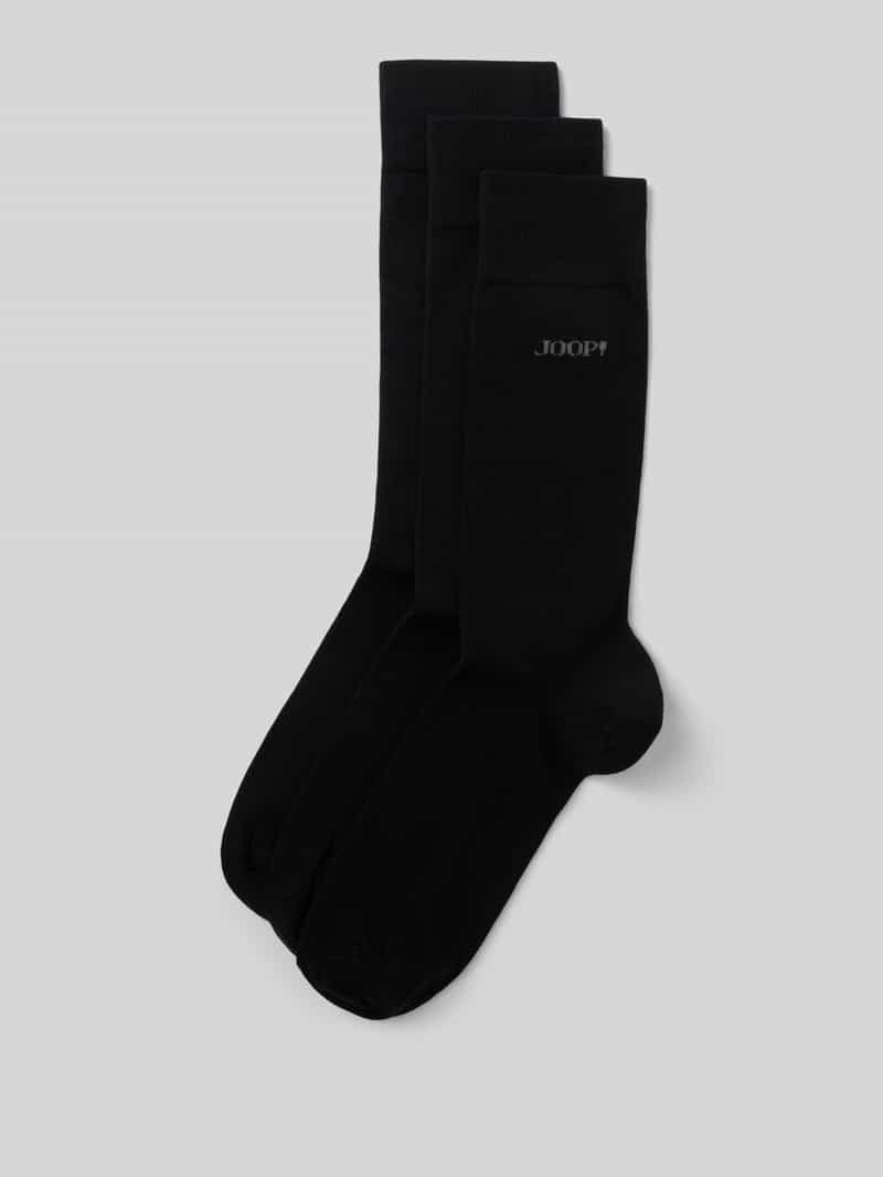 JOOP! Collection Sokken met labeldetail in een set van 3 paar