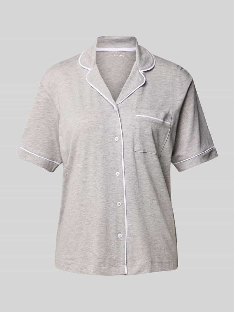 Christian Berg Woman Pyjamabovendeel met knoopsluiting