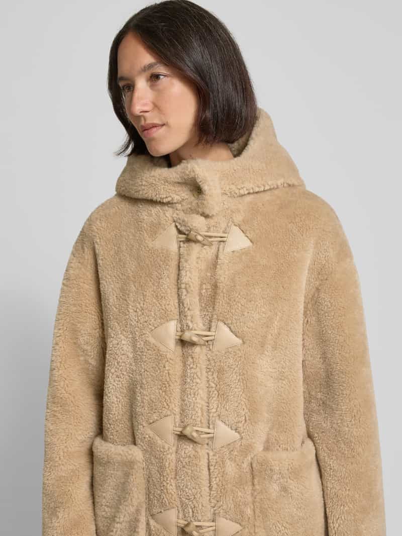 Gil Bret Teddyjas met capuchon en knoopsluiting
