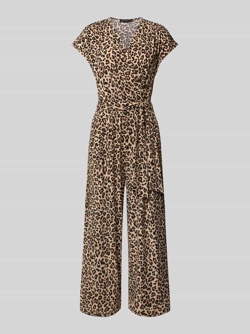 Betty Barclay Jumpsuit met V-hals en strikceintuur