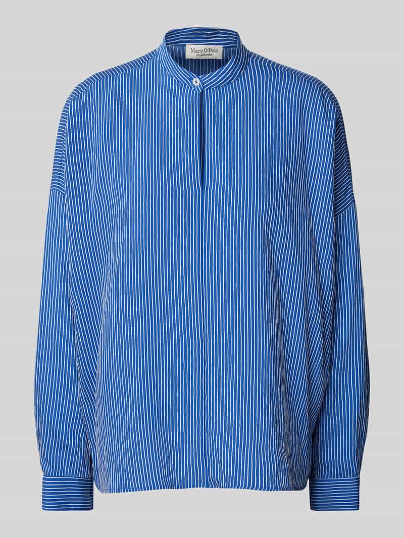 Marc O'Polo Comfort fit blouse met druppelvormige hals