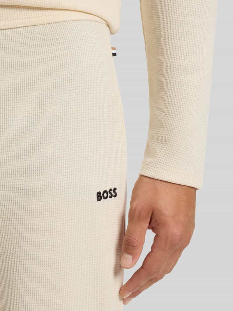 Boss Regular fit sweatpants van katoenmix