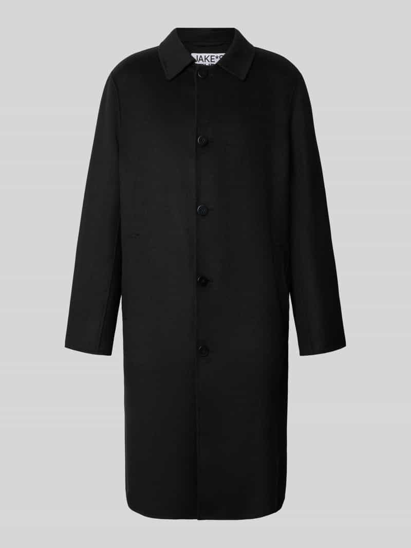 Jake*s Studio Men Regular fit lange wollen jas model 'WILLEM'
