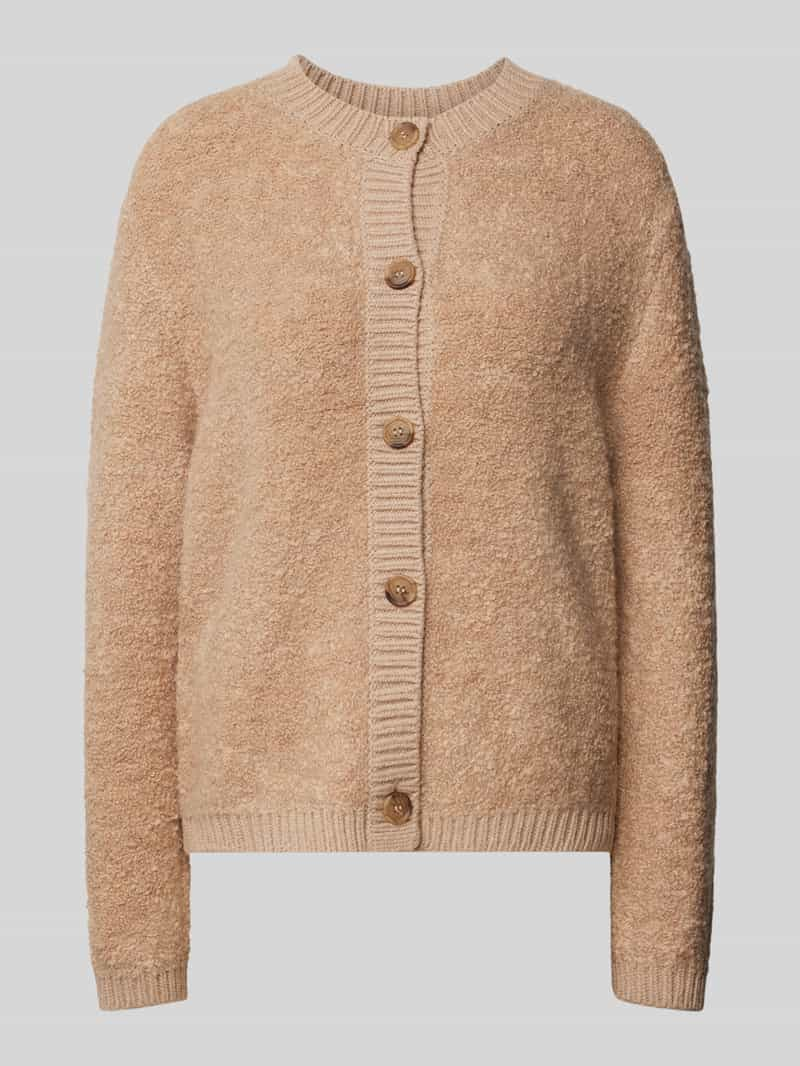 S.Oliver RED LABEL Regular fit gebreid jack met alpaca van bouclé van teddybont