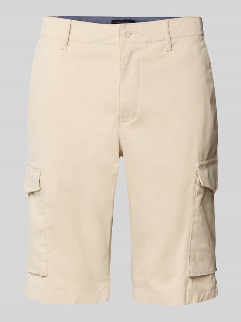 Tommy Hilfiger Regular fit korte cargobroek van een mix van katoen en elastaan