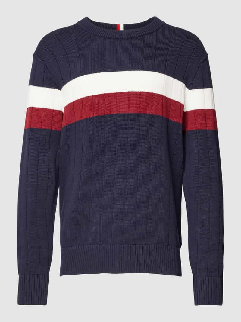 Tommy Hilfiger Gebreide trui met blokstrepen