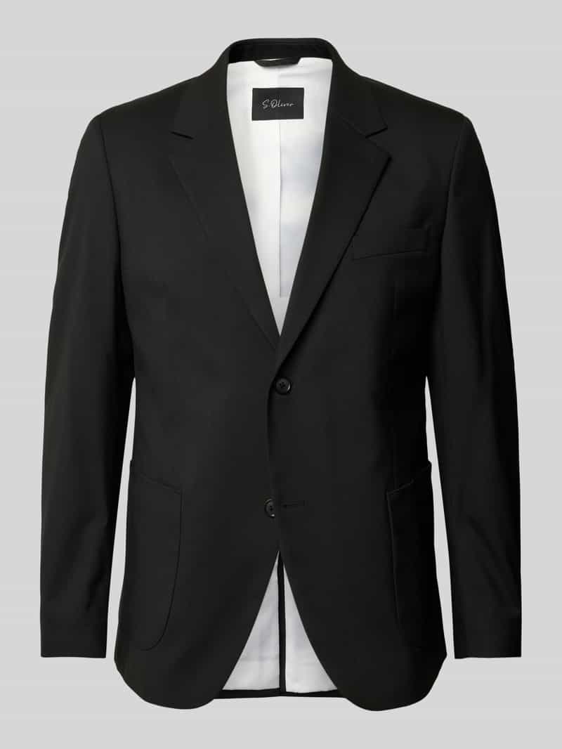 s.Oliver BLACK LABEL Relaxed fit colbert met viscose