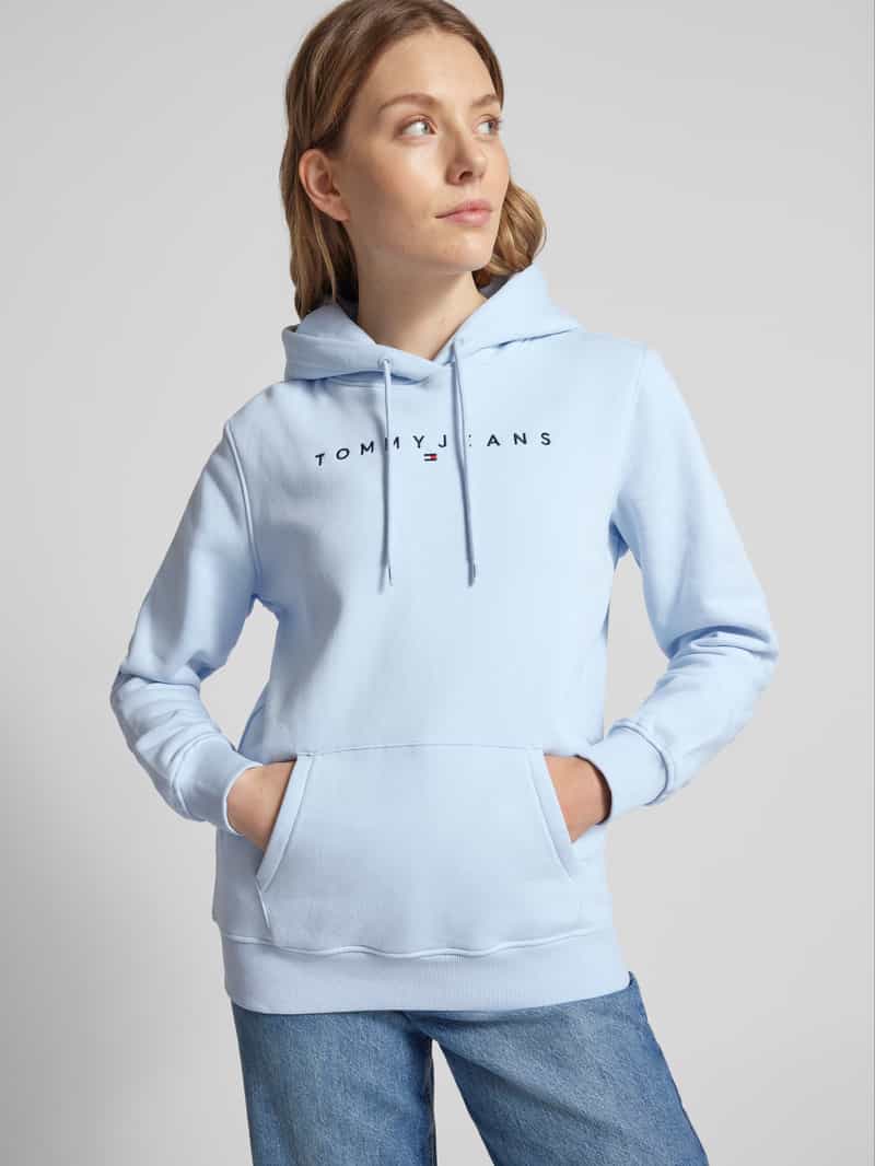 Tommy Jeans Regular fit hoodie met labelstitching